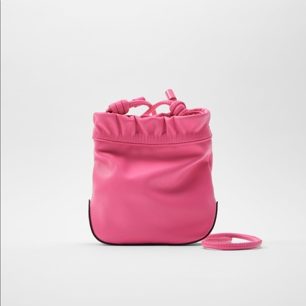 ZARA BNWT Knotted Mini Bucket Bag